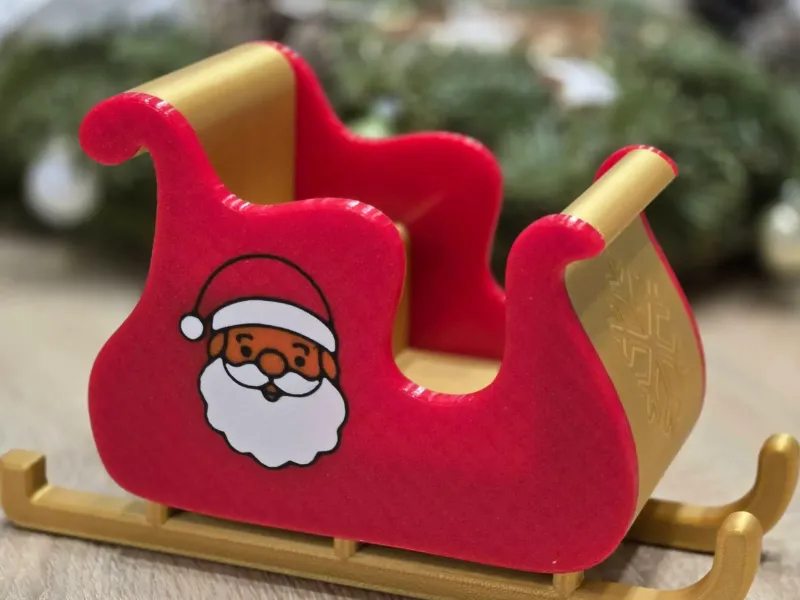 De kerstslee van de kerstman