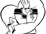 Johny Bravo stencil-0