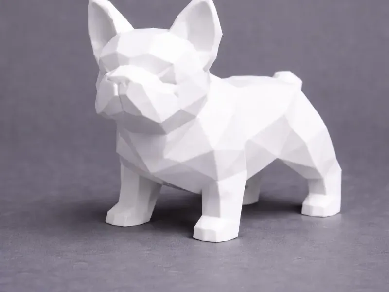 Low Poly French Bulldog 🐶 | Modern Desk Decor