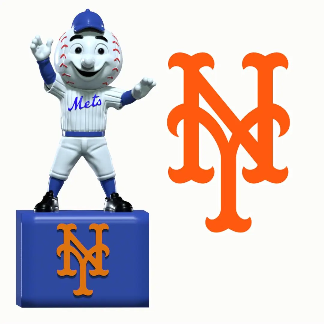 MLB - New York Mets mascot statue - 3d print