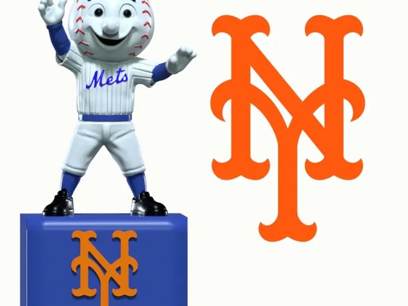 MLB - New York Mets mascot statue - 3d print
