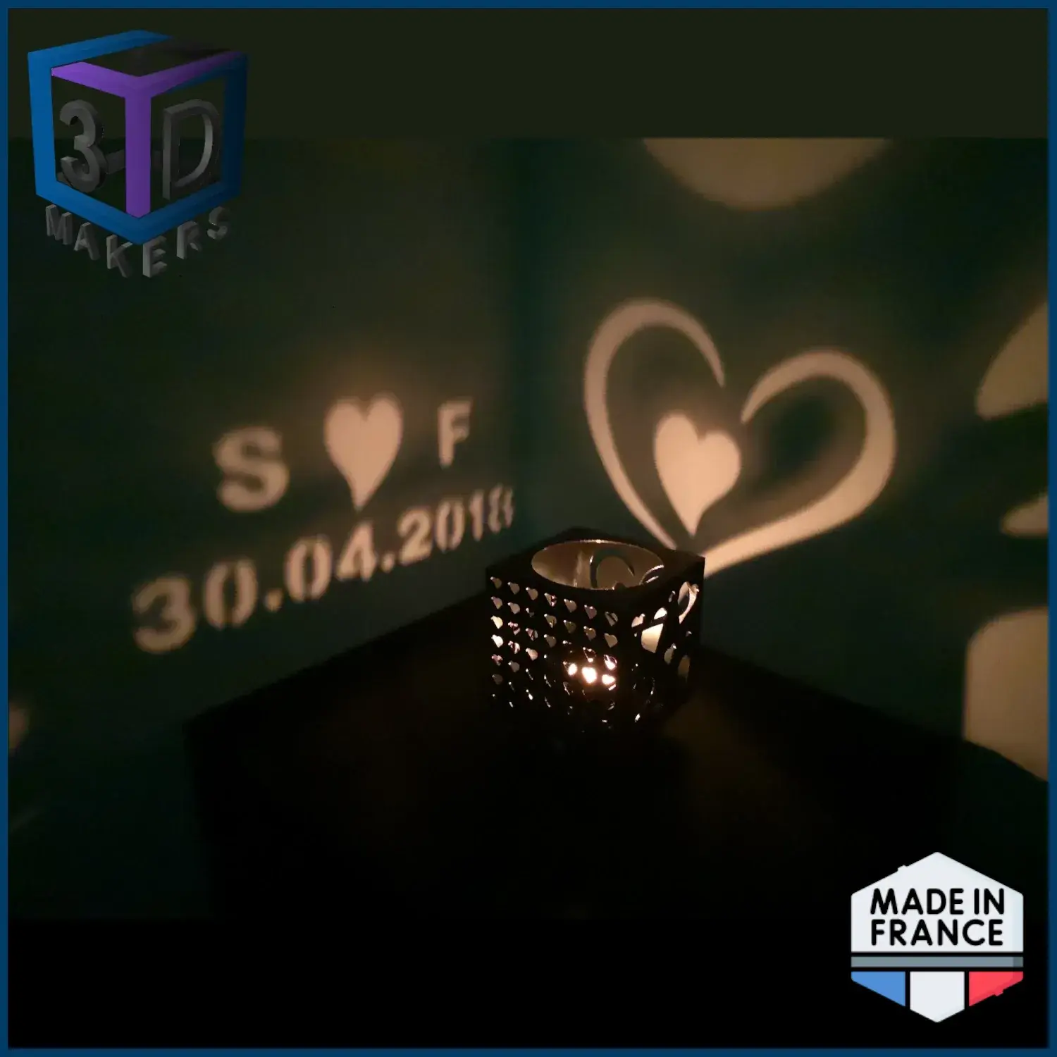 Valentine's Day Candle Lantern – Romantic Shadows