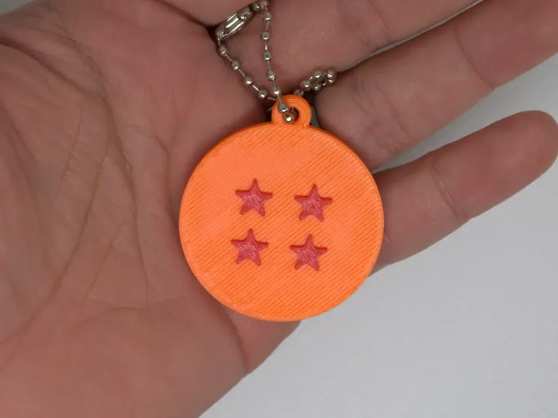 Dragonball With 4 Stars keychain