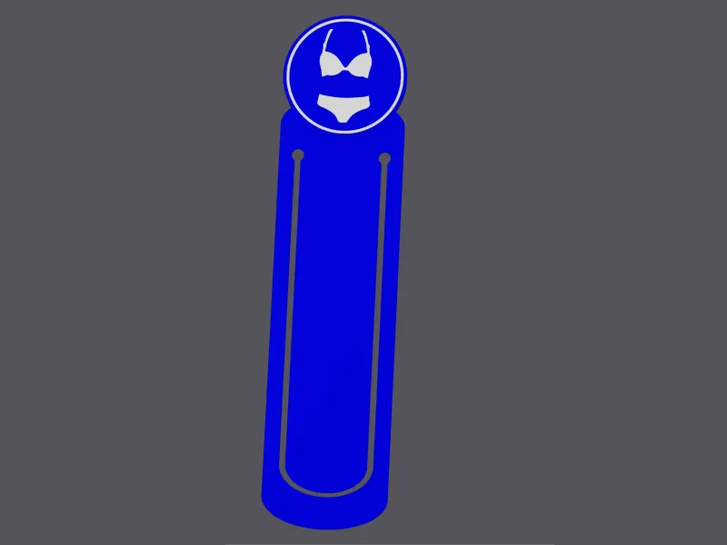 Sign 'Bikini/Lingerie Allowed/Obliged' - Bookmark