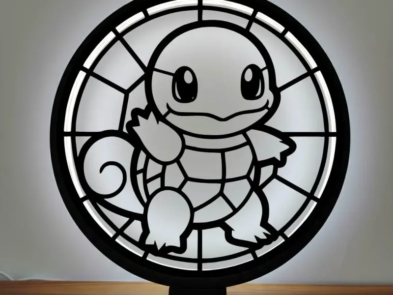 💧💡 Squirtle Ring Lamp