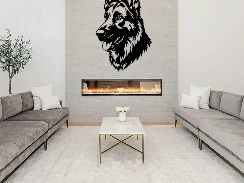 Fluffy Boi - Wall Sticker Art