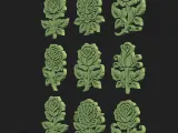 Rose Flower Design Pack – 9 Decorative CNC & Laser Cut-5