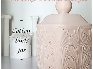 Cotton buds jar (Acanth style)