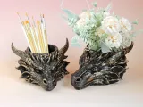 Dragon Pen Holder / Planter / Container-5