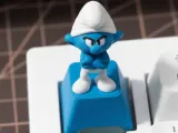 Grumpy Smurf keycap-0