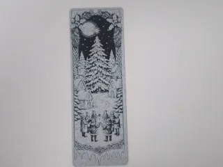 Christmas Carolers Snowy Village Bookmark
