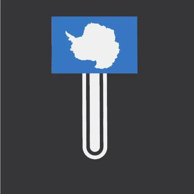 AQ - Antarctica Flag Bookmark