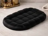 Black Tufted Tray – Sculptural Decorative Catchall-0
