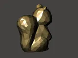 Low-Poly 3D Model - Squirrel 低面數-松鼠-2