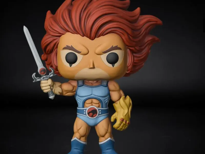 Lion-O Funko Style STL  Figura ThunderCats Chibi Lion-O 3D