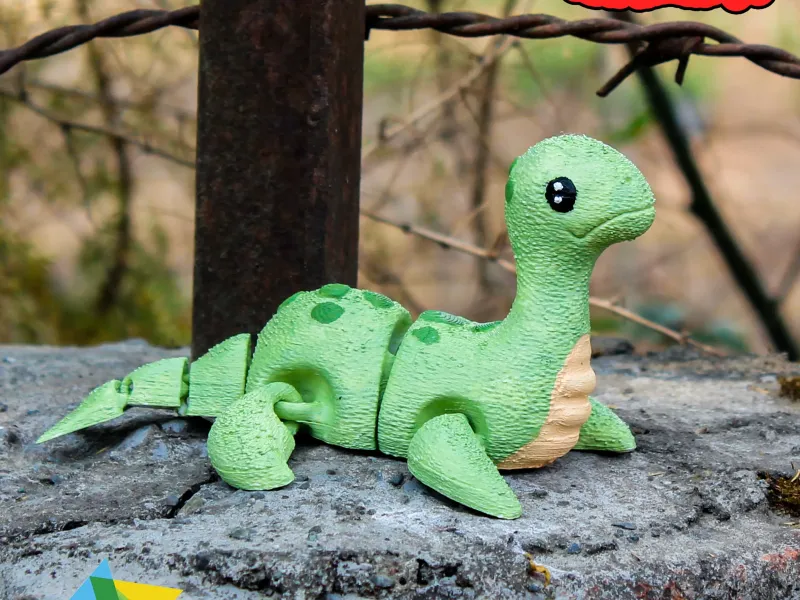Adorabile modello 3D di Nessie - Nessun supporto richiesto!