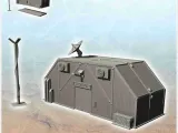 Futuristic command post with antenna and lamp post (24)-0