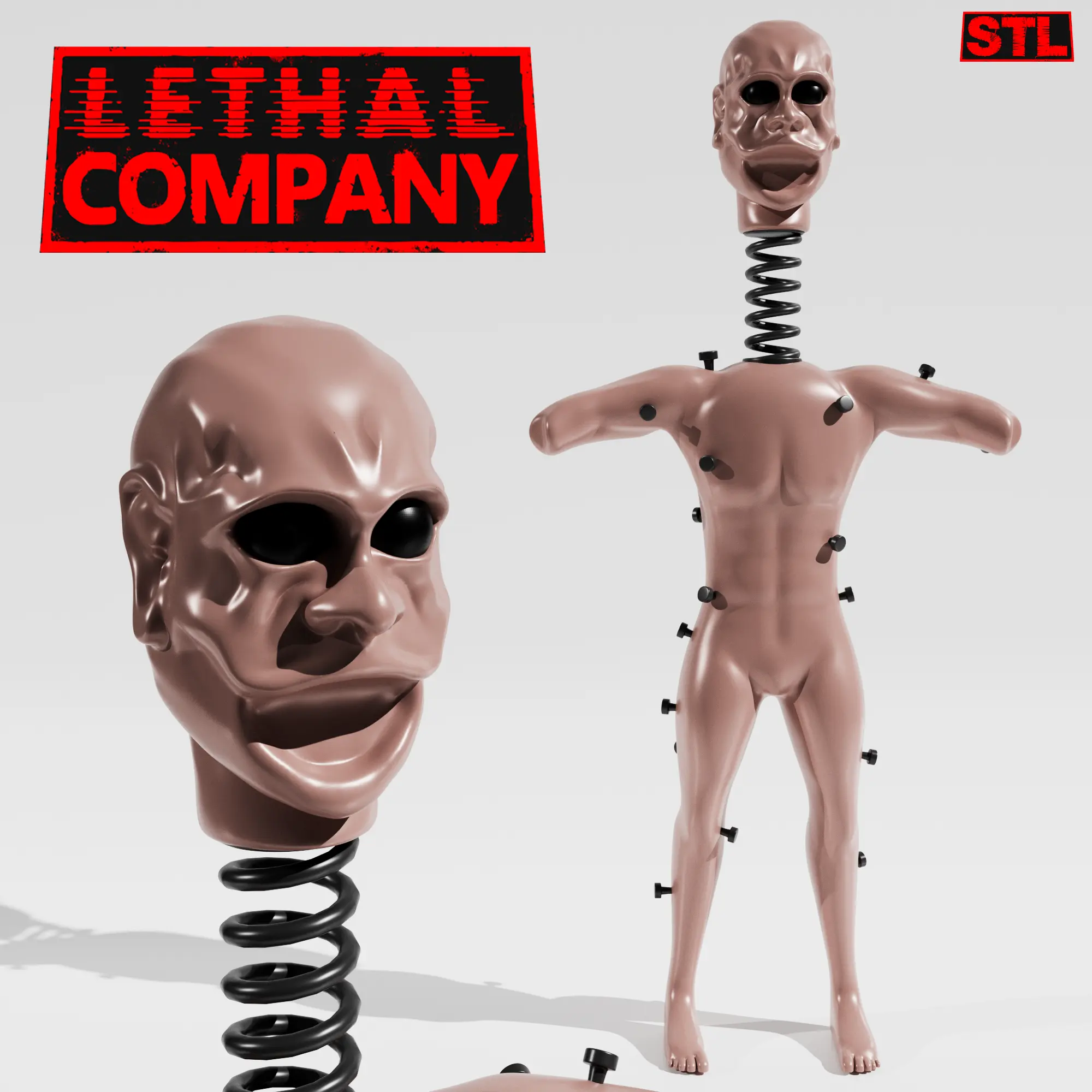 COIL-HEAD FROM LETHAL COMPANY - 3D PRINTABLE MODEL COIL HEAD