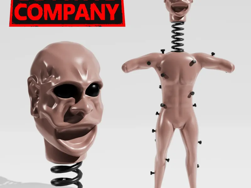 COIL-HEAD FROM LETHAL COMPANY - 3D PRINTABLE MODEL COIL HEAD