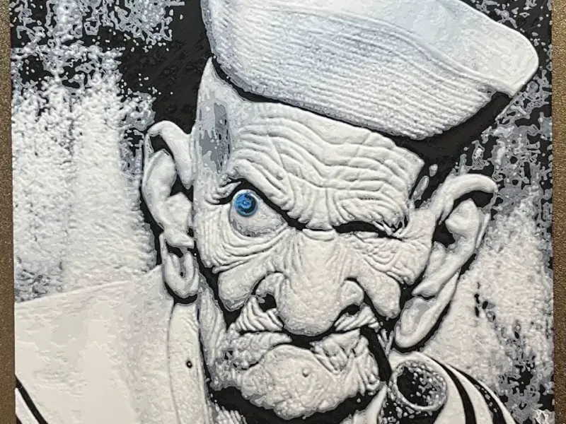 Hueforge Popeye Puril Wall Art
