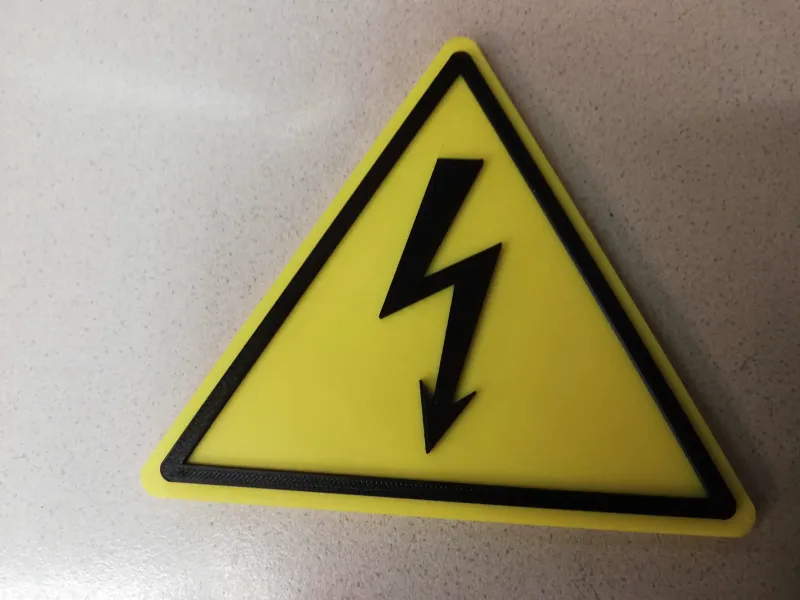 Semn de avertizare electrică
