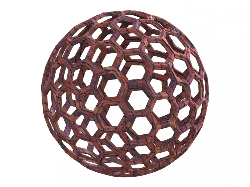 Wireframe Shape Geometric Honeycomb Sphere