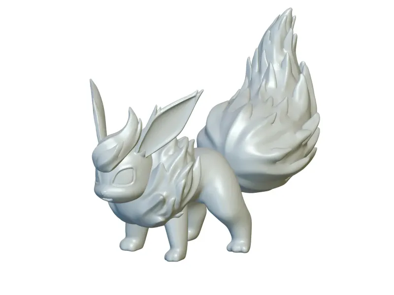 Pokemon Flareon #136 - Gata pentru imprimarea 3D!