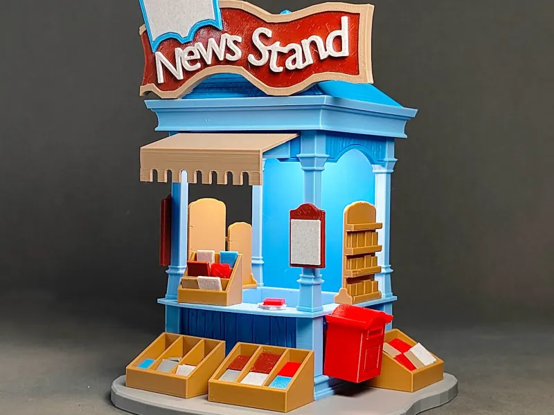 Kiosque à journaux vintage