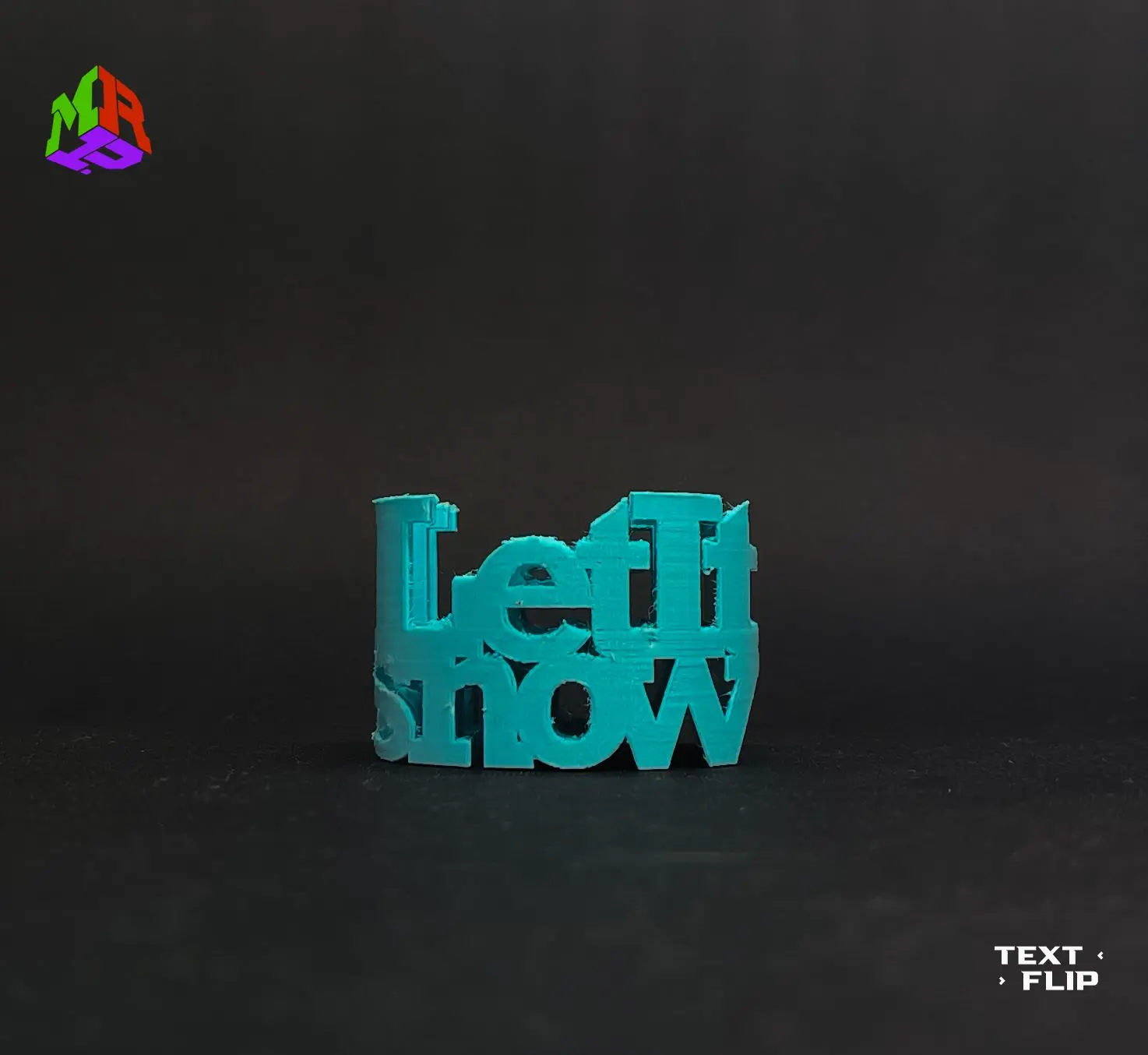 Text Flip - Globo de nieve
