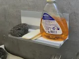 Wall-mounted soap and liquid product holder-1