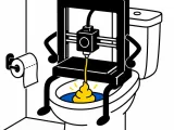 Pooping 3D Printer (Purge Bin Decoration)-1