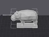 LowPoly Nilpferd-4