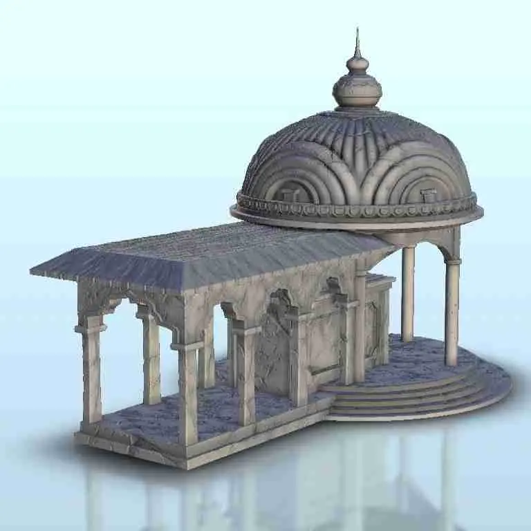Packung mit indischen Gebäuden und Zubehör - Miniaturen Warhamm