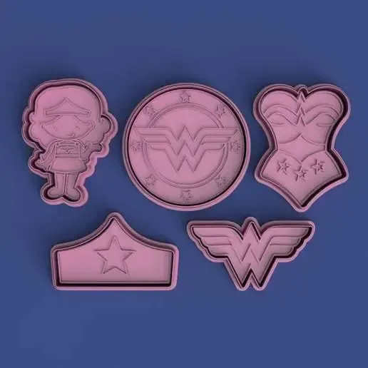 wonder woman cookie cutter set