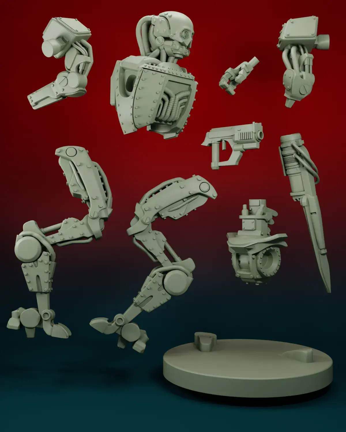 AUTOMATON COMMANDER | HELLDIVER 2 | 3D PRINTABLE FIGURINE