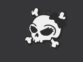 skull llavero chicacalavera animada.