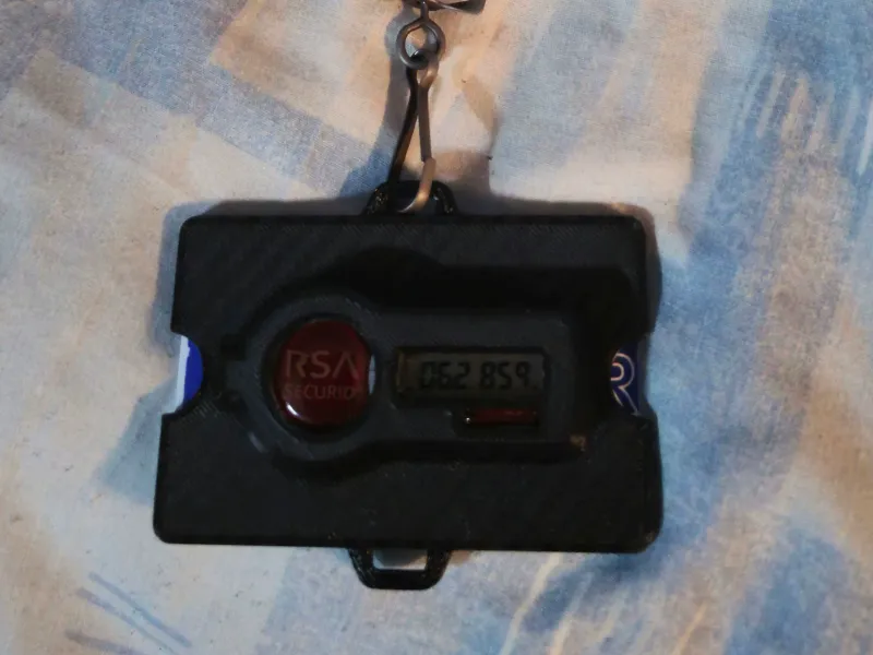 Badge holder ID card and RSA SecurID V1