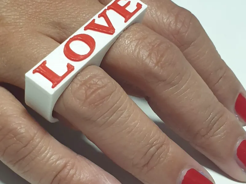 Anillo doble (LOVE)