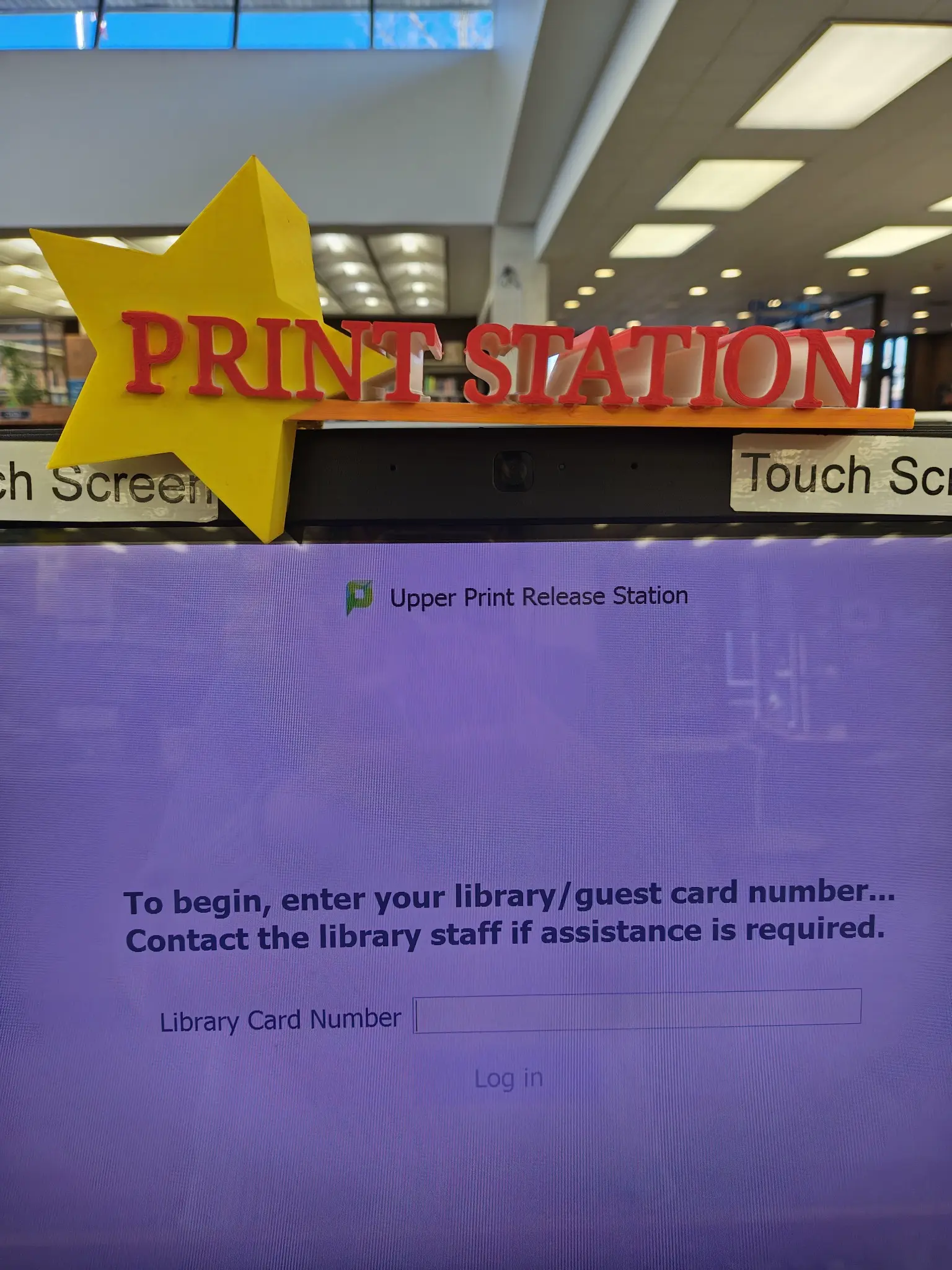 Print Station Sign