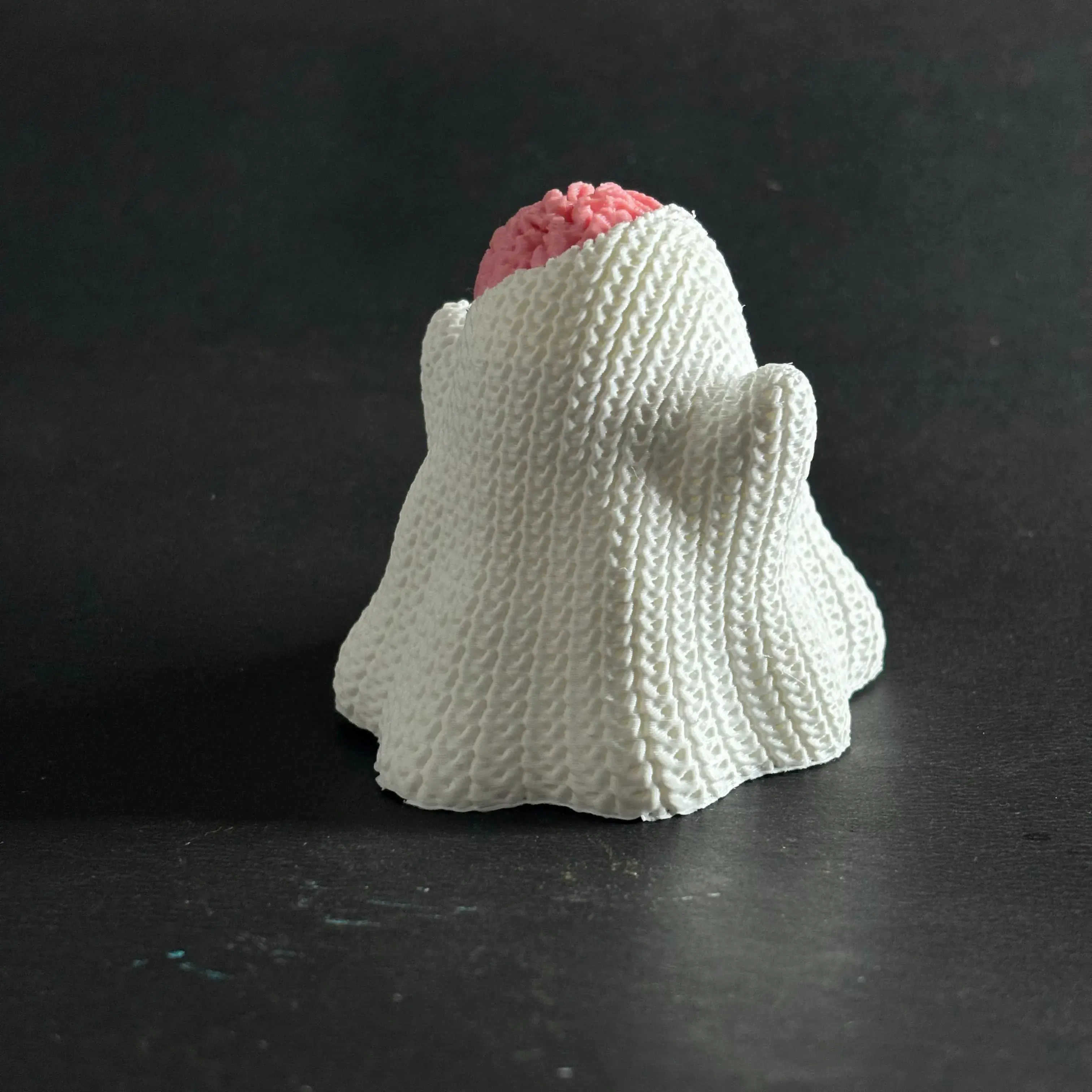Knitted Ghost With Brain