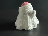 Knitted Ghost With Brain-3