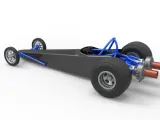 Dragster with twin Turbo drag axle Scale 1:25-6
