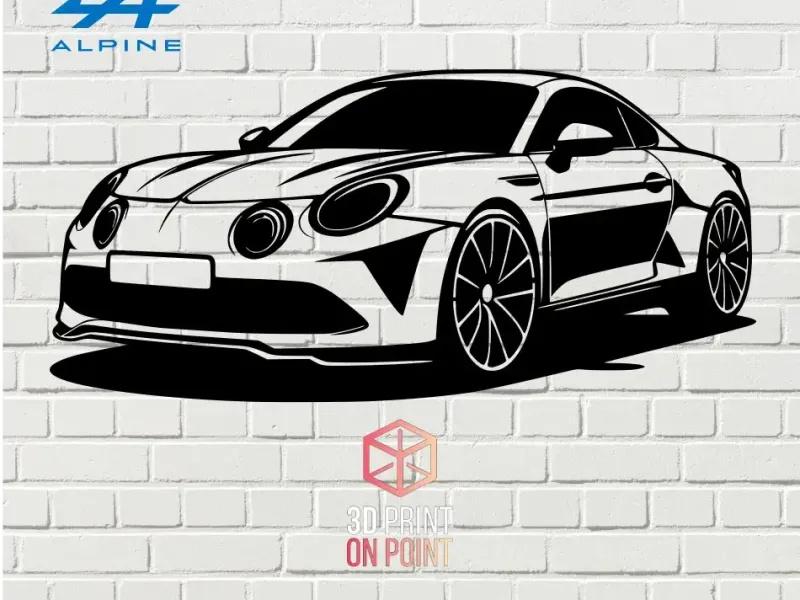 ALPINE A110 - 2D WALL ART #1