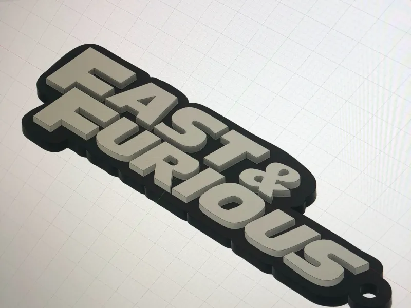FAST AND FURIOUS KEYCHAIN LLAVERO