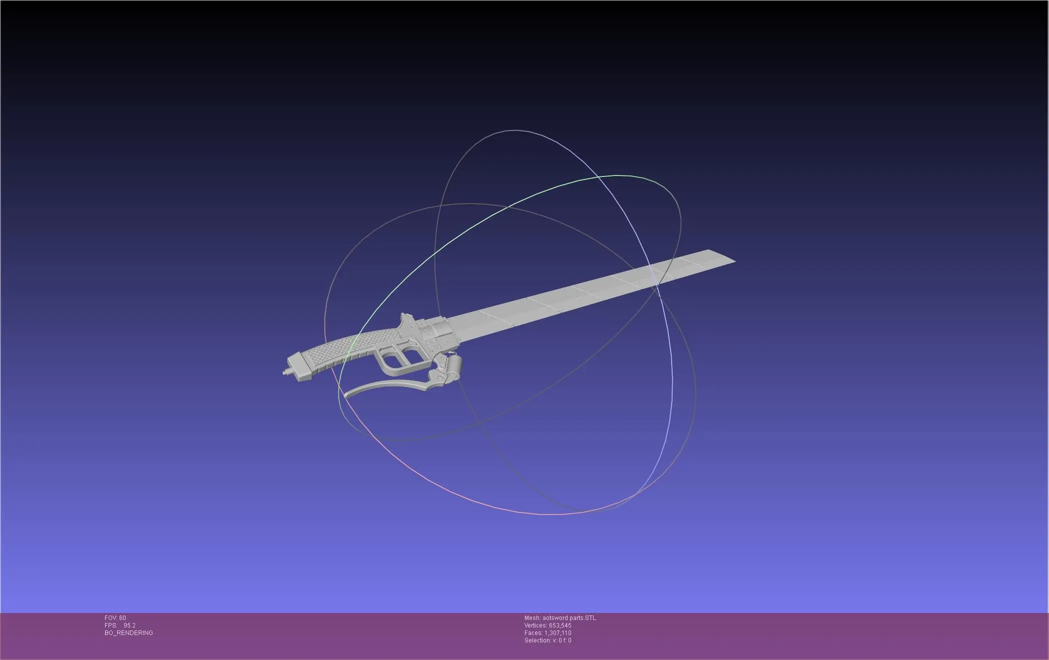 Attack On Titan Sword Printable Assembly