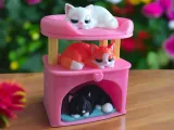 Pen Holder Sleeping Cat in a Cat House-4