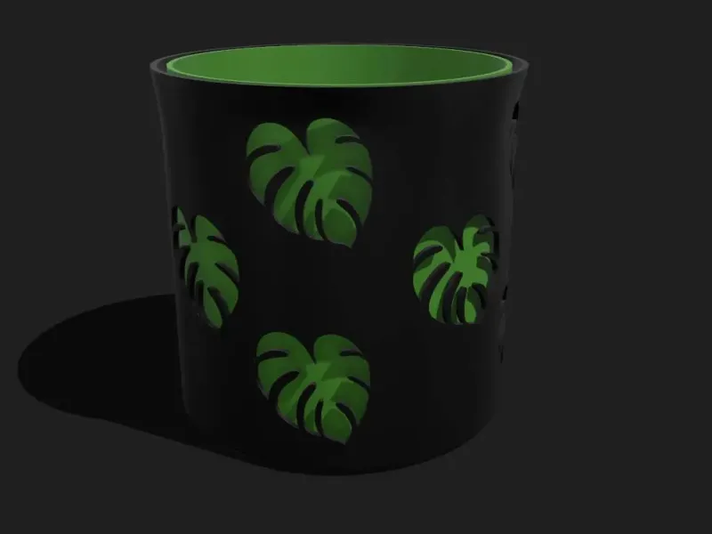 Monstera flower pot