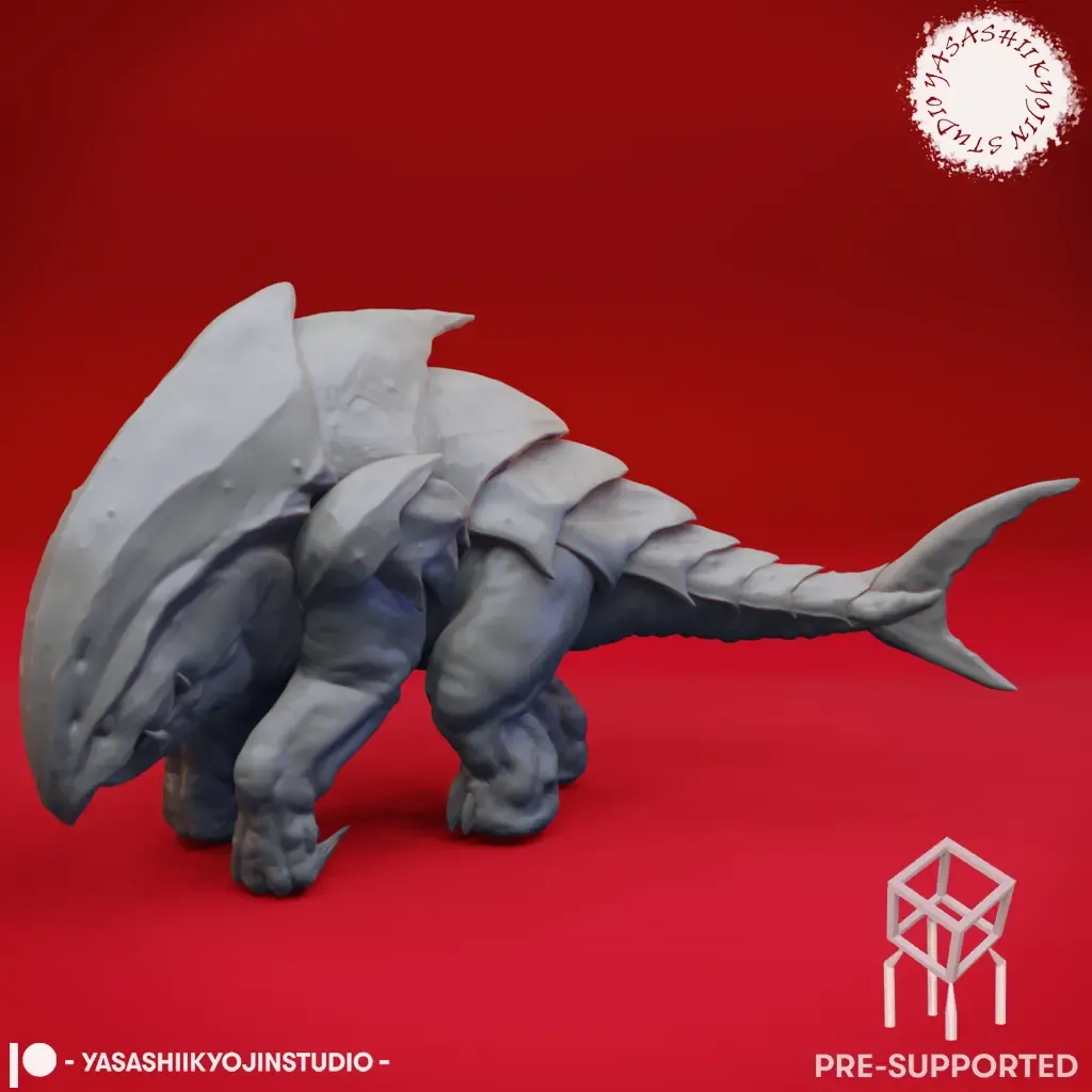 Land Shark - Tabletop Miniature (Pre-Supported)
