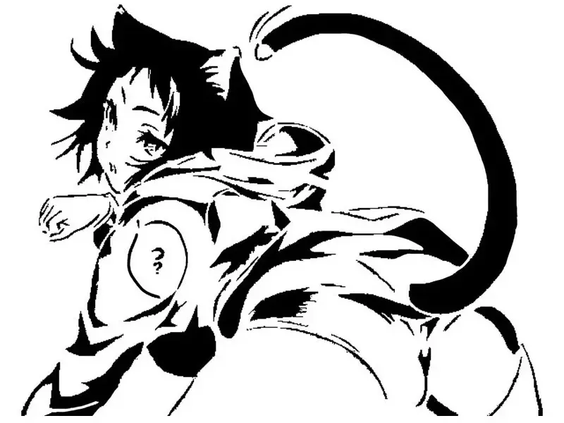 Yaya Fushiguro stencil