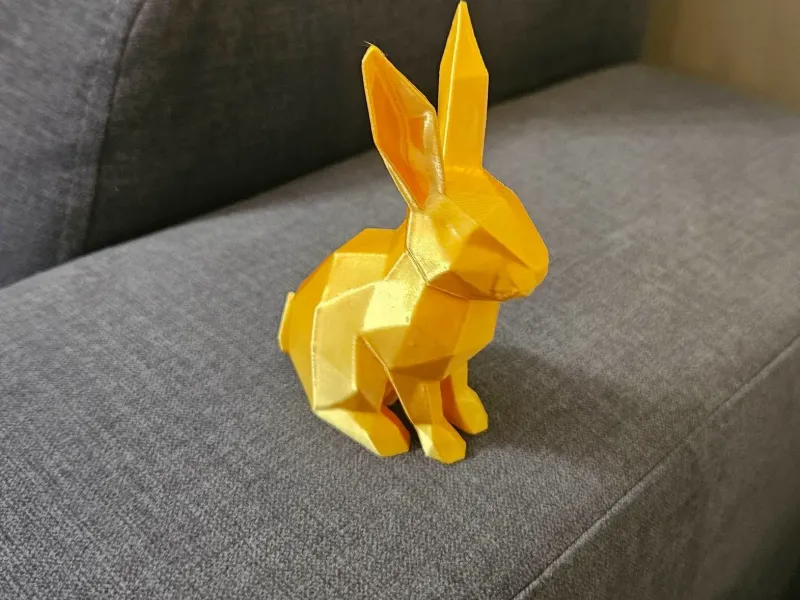 Coelho de Páscoa dourado - Decoração de Páscoa